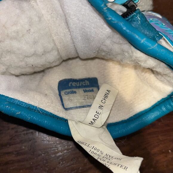 Reusch Model 2761 Vintage US Freestyle Ski Team Aqua Tex Foil Racing Gloves -6 - Picture 6 of 9